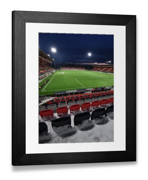 Framed Print : Battle of the Europa League: Ostersunds FK vs. Arsenal at Jamtkraft Arena, 2017-18