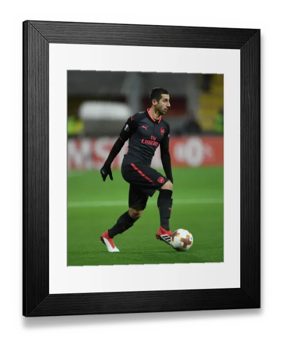 Framed Print : Henrikh Mkhitaryan's Europa League Glory: Arsenal's Victory over Ostersunds FK (2018)