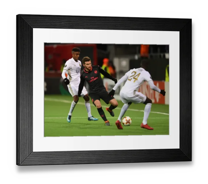 Framed Print : Mustafi Faces Off Against Tekie: Ostersunds vs Arsenal, UEFA Europa League Framed Print : Mustafi Faces Off Against Tekie: Ostersunds vs Arsenal, UEFA Europa League