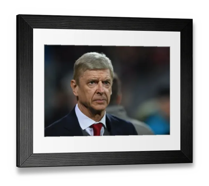 Framed Print : Arsene Wenger: Arsenal Manager Before UEFA Europa League Clash Against Ostersunds FK (February 2018)