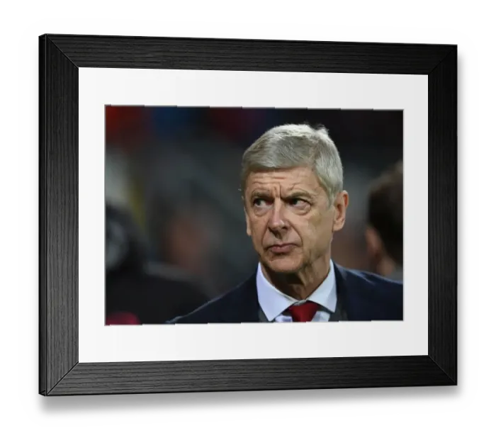 Framed Print : Arsene Wenger: Arsenal Manager Ahead of Europa League Showdown against Ostersunds FK (2018)