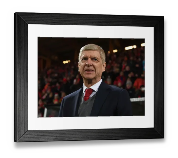 Framed Print : Arsene Wenger: Arsenal Manager Prepares for UEFA Europa League Battle against Ostersunds FK, 2018 Framed Print : Arsene Wenger: Arsenal Manager Prepares for UEFA Europa League Battle against Ostersunds FK, 2018