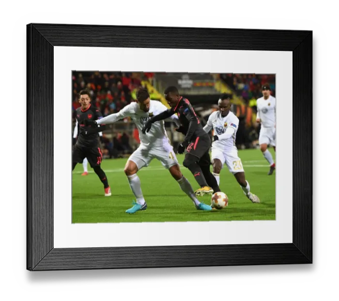 Framed Print : Clash in Sweden: Arsenal vs Ostersunds FK - Nketiah Faces Off Against Papagiannopoulos and Mensah Framed Print : Clash in Sweden: Arsenal vs Ostersunds FK - Nketiah Faces Off Against Papagiannopoulos and Mensah