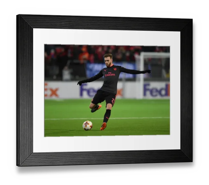 Framed Print : Calum Chambers in Action: Arsenal's Europa League Battle at Ostersunds FK, Sweden, 2018 Framed Print : Calum Chambers in Action: Arsenal's Europa League Battle at Ostersunds FK, Sweden, 2018