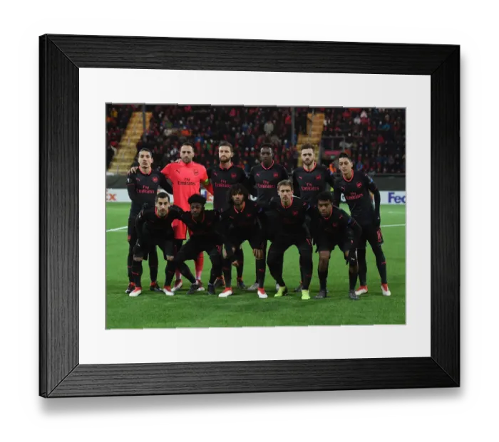 Framed Print : Arsenal vs Ostersunds FK: Europa League Showdown - Arsenal's Team Line-up Framed Print : Arsenal vs Ostersunds FK: Europa League Showdown - Arsenal's Team Line-up