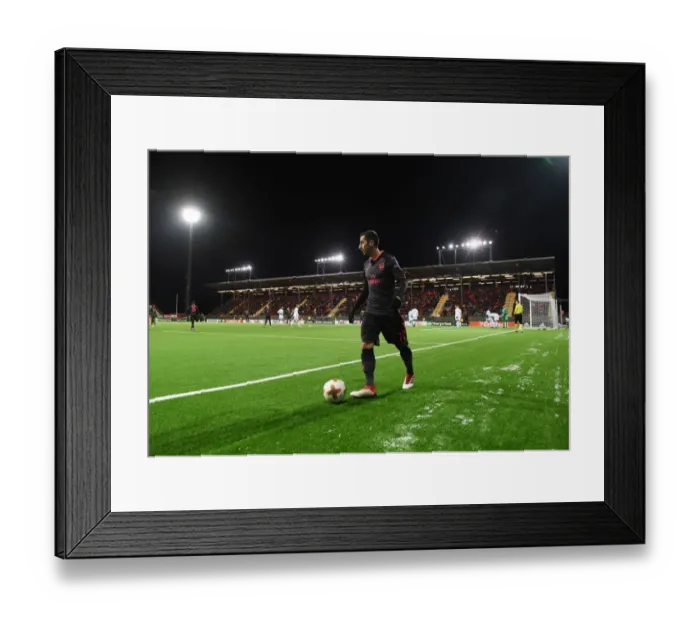 Framed Print : Henrikh Mkhitaryan's Europa League Victory: Arsenal's Triumph over Ostersunds FK (February 2018)