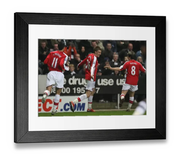 Framed Print : Nicklas Bendtner celebrates scoring the 1st Arsenal Framed Print : Nicklas Bendtner celebrates scoring the 1st Arsenal