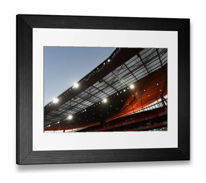 Framed Print : Emirates Stadium Sunset: Arsenal vs Östersunds FK, UEFA Europa League