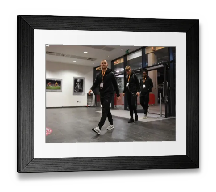 Framed Print : Jack Wilshere's Arrival at Emirates Stadium: Arsenal vs Östersunds FK, UEFA Europa League 2018