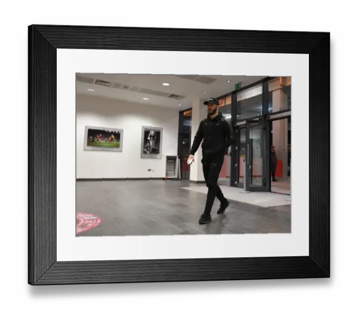 Framed Print : Sead Kolasinac's Arrival at Emirates Stadium: Arsenal vs Östersunds FK, UEFA Europa League 2018