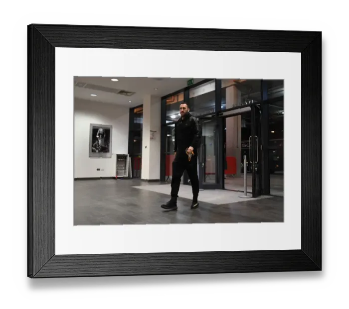Framed Print : Arsenal's David Ospina Arrives at Emirates Stadium Ahead of Arsenal v Östersunds FK UEFA Europa League Match