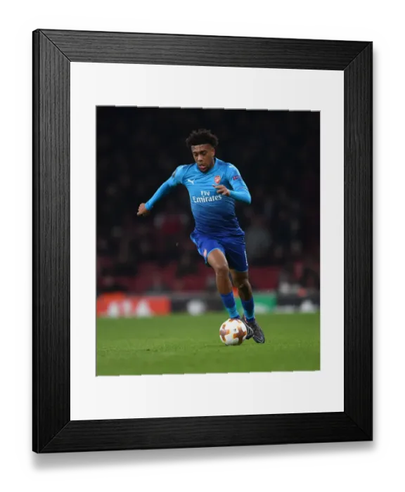 Framed Print : Alex Iwobi in Action for Arsenal against Östersunds FK in UEFA Europa League Framed Print : Alex Iwobi in Action for Arsenal against Östersunds FK in UEFA Europa League