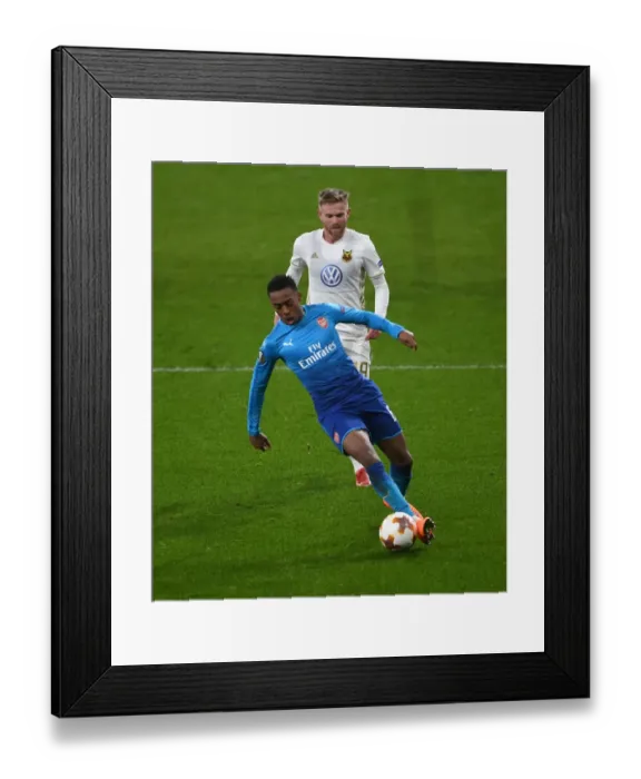 Framed Print : Joe Willock vs. Dennis Widgren: A Europa League Showdown