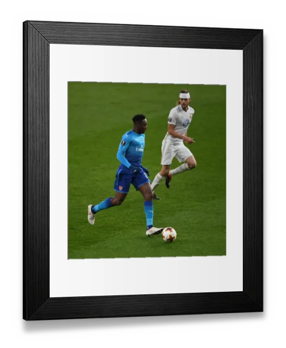 Framed Print : Danny Welbeck vs. Tom Pettersson: A Europa League Showdown Framed Print : Danny Welbeck vs. Tom Pettersson: A Europa League Showdown