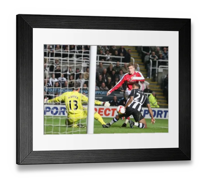Framed Print : Bendtner's Blocked Shot: Arsenal's 3-1 Victory Over Newcastle, 2009 Framed Print : Bendtner's Blocked Shot: Arsenal's 3-1 Victory Over Newcastle, 2009
