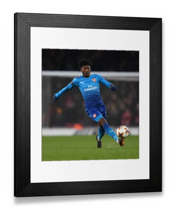 Framed Print : Ainsley Maitland-Niles in Action for Arsenal vs Östersunds FK, UEFA Europa League 2017-18