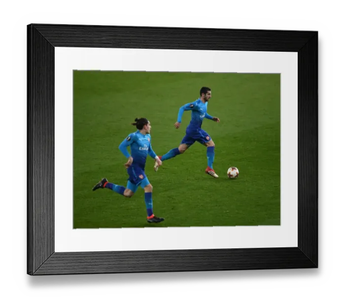 Framed Print : Arsenal's Mkhitaryan Dazzles: Henrikh Shines in Arsenal vs Östersunds FK Europa League Clash