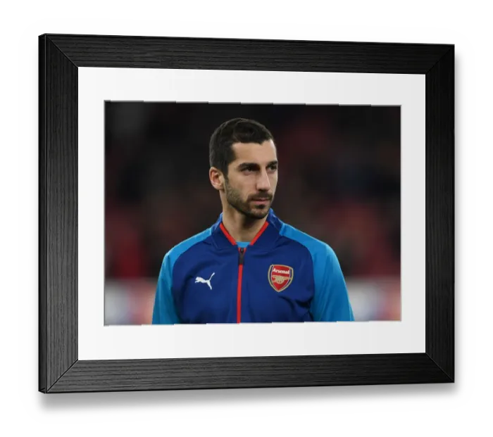 Framed Print : Henrikh Mkhitaryan: Arsenal Star Ready for Europa League Battle Against Östersunds FK Framed Print : Henrikh Mkhitaryan: Arsenal Star Ready for Europa League Battle Against Östersunds FK