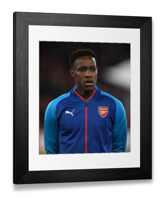 Framed Print : Danny Welbeck: Arsenal's Ready-to-Go Striker Ahead of Arsenal v Östersunds FK UEFA Europa League Clash
