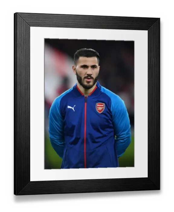 Framed Print : Sead Kolasinac: Arsenal's Ready-to-Go Warrior Against Östersunds FK