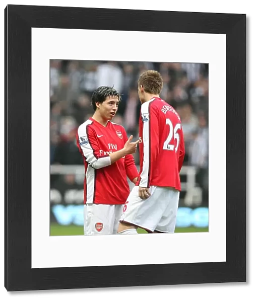 Samir Nasri and Nicklas Bendtner (Arsenal)