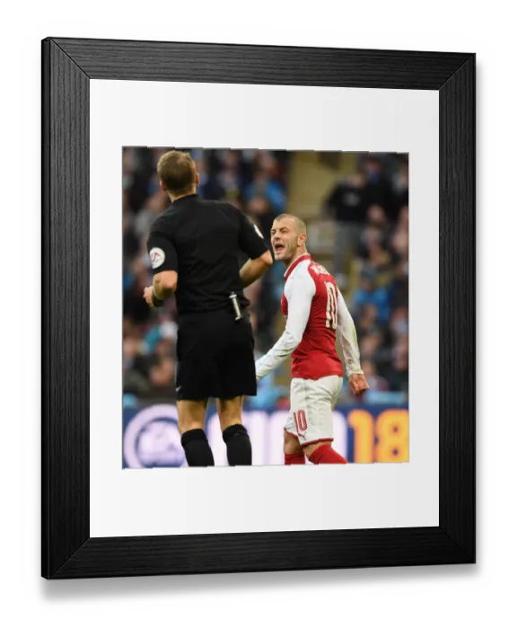 Framed Print : Jack Wilshere in Action: Arsenal vs Manchester City - Carabao Cup Final 2018 Framed Print : Jack Wilshere in Action: Arsenal vs Manchester City - Carabao Cup Final 2018