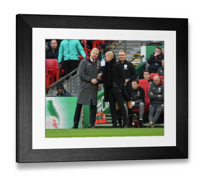 Framed Print : Wenger vs. Guardiola: A Carabao Cup Final Battle