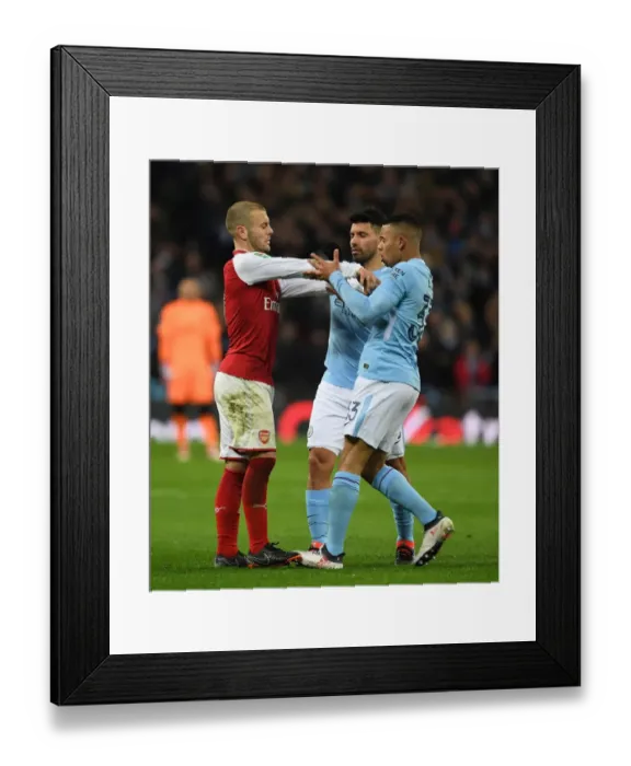 Framed Print : Clash of Stars: Jack Wilshere vs. Gabriel Jesus - Arsenal v Manchester City Carabao Cup Final Framed Print : Clash of Stars: Jack Wilshere vs. Gabriel Jesus - Arsenal v Manchester City Carabao Cup Final
