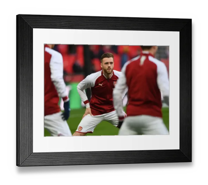 Framed Print : Calum Chambers Prepares for Arsenal's Carabao Cup Showdown Against Manchester City Framed Print : Calum Chambers Prepares for Arsenal's Carabao Cup Showdown Against Manchester City