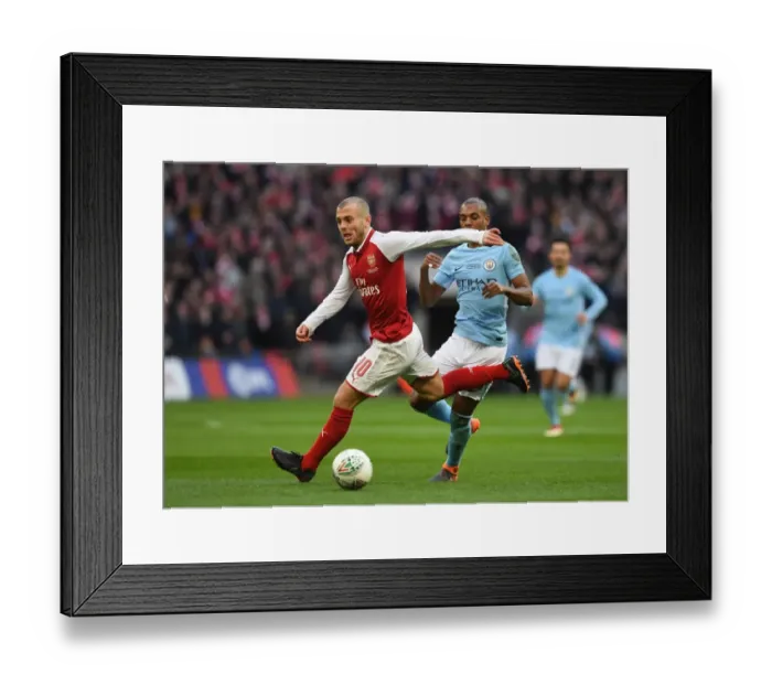 Framed Print : Arsenal vs Manchester City: Wilshere vs Fernandinho - Carabao Cup Final Showdown Framed Print : Arsenal vs Manchester City: Wilshere vs Fernandinho - Carabao Cup Final Showdown