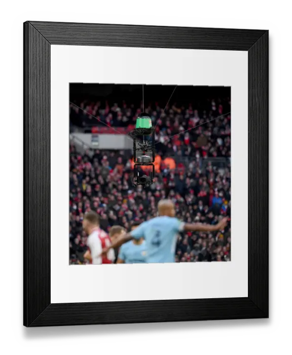 Framed Print : Arsenal vs Manchester City: Carabao Cup Final - Spider Camera Perspective Framed Print : Arsenal vs Manchester City: Carabao Cup Final - Spider Camera Perspective