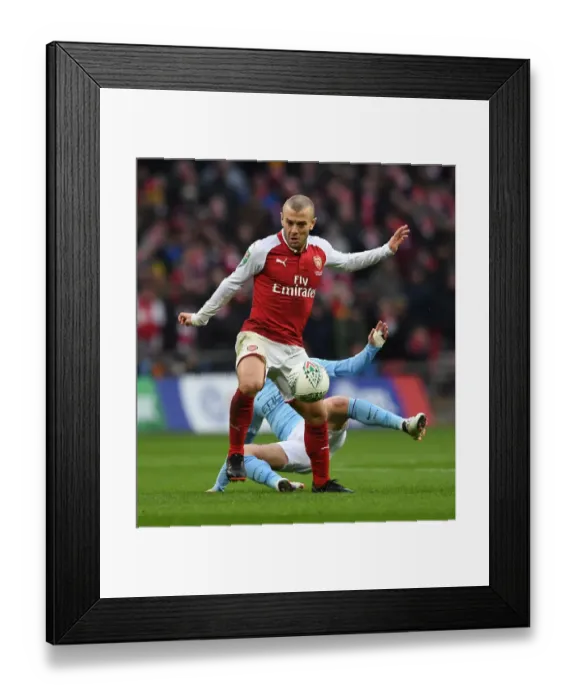Framed Print : Jack Wilshere in Action: Arsenal vs Manchester City - Carabao Cup Final 2018 Framed Print : Jack Wilshere in Action: Arsenal vs Manchester City - Carabao Cup Final 2018