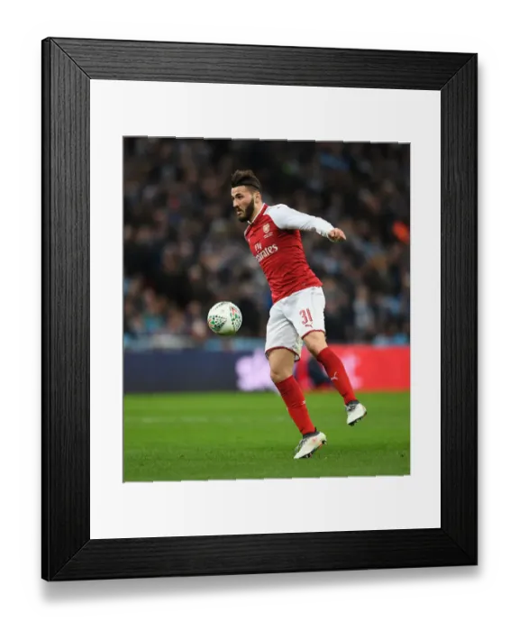 Framed Print : Sead Kolasinac Focused: Arsenal vs Manchester City - Carabao Cup Final 2018 Framed Print : Sead Kolasinac Focused: Arsenal vs Manchester City - Carabao Cup Final 2018