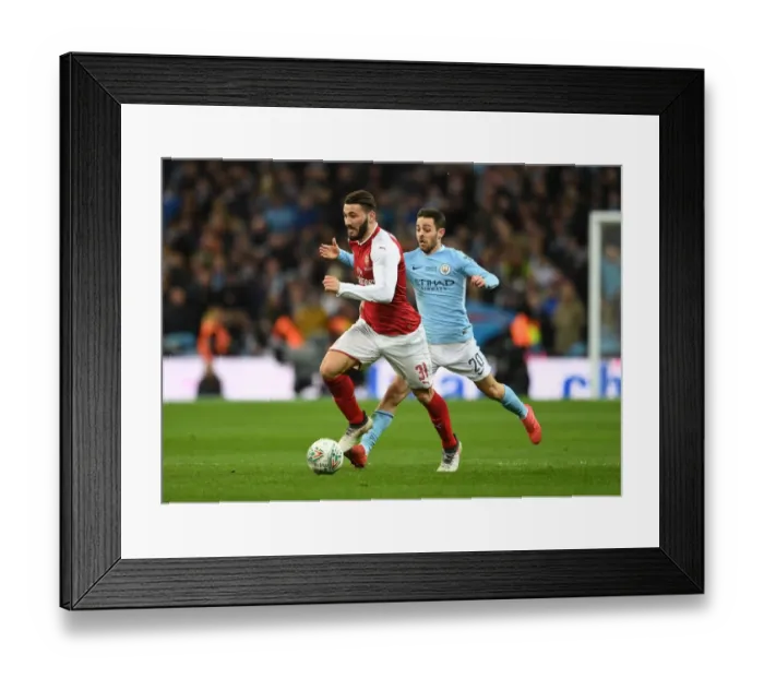 Framed Print : Clash of Titans: Sead Kolasinac vs Bernardo Silva - Arsenal vs Manchester City Carabao Cup Final Framed Print : Clash of Titans: Sead Kolasinac vs Bernardo Silva - Arsenal vs Manchester City Carabao Cup Final