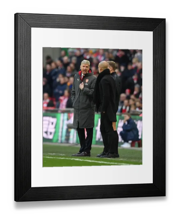 Framed Print : Arsene Wenger and Arsenal Face Manchester City in Carabao Cup Final Showdown