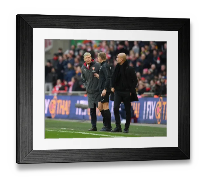 Framed Print : Arsene Wenger and Arsenal Face Manchester City in Carabao Cup Final Showdown