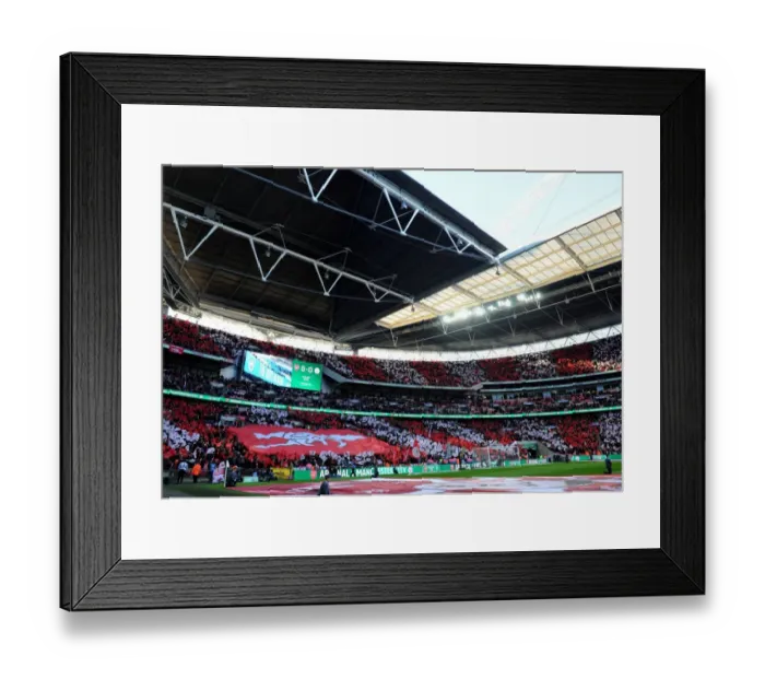 Framed Print : Arsenal Fans Unite: Carabao Cup Final at Wembley - A Sea of Flags Framed Print : Arsenal Fans Unite: Carabao Cup Final at Wembley - A Sea of Flags