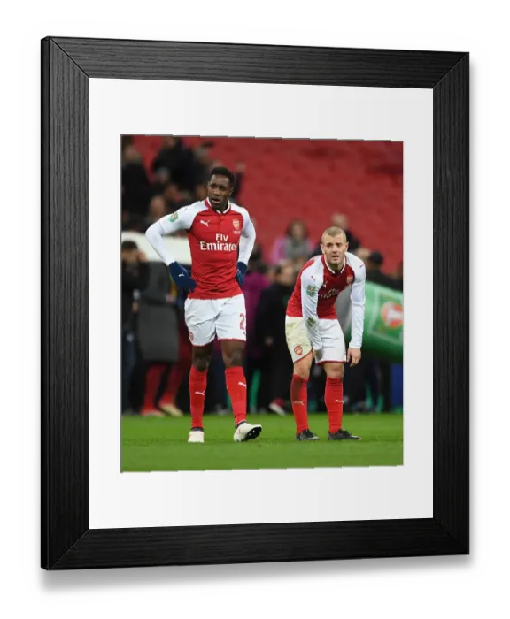 Framed Print : Arsenal's Jack Wilshere and Danny Welbeck Celebrate Carabao Cup Final Victory over Manchester City Framed Print : Arsenal's Jack Wilshere and Danny Welbeck Celebrate Carabao Cup Final Victory over Manchester City