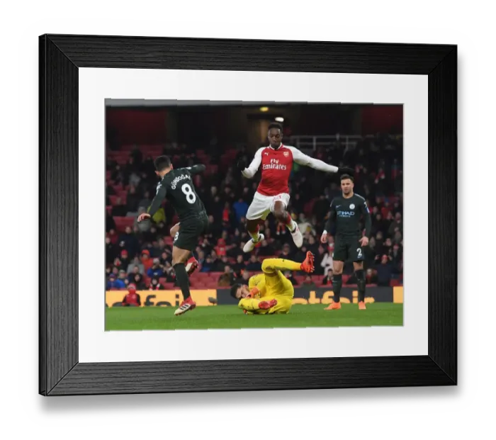 Framed Print : Ederson Denies Welbeck: Dramatic Save in Arsenal vs Manchester City Premier League Clash Framed Print : Ederson Denies Welbeck: Dramatic Save in Arsenal vs Manchester City Premier League Clash