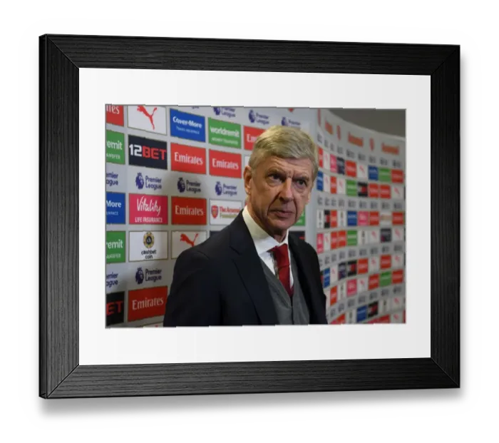 Framed Print : Arsene Wenger: Arsenal Manager's Challenge Against Manchester City (Premier League, 2018) Framed Print : Arsene Wenger: Arsenal Manager's Challenge Against Manchester City (Premier League, 2018)