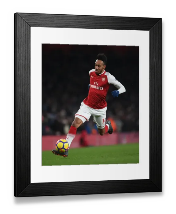 Framed Print : Arsenal's Aubameyang Gears Up for Premier League Showdown Against Manchester City Framed Print : Arsenal's Aubameyang Gears Up for Premier League Showdown Against Manchester City