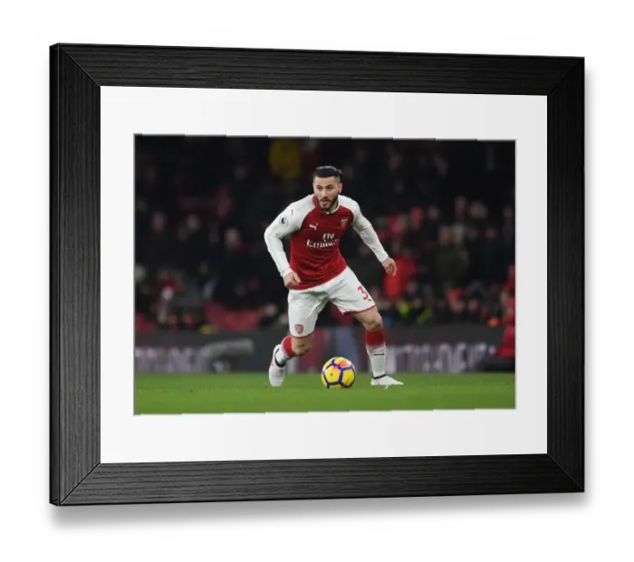 Framed Print : Sead Kolasinac in Action: Arsenal vs Manchester City, Premier League 2017-18 Framed Print : Sead Kolasinac in Action: Arsenal vs Manchester City, Premier League 2017-18