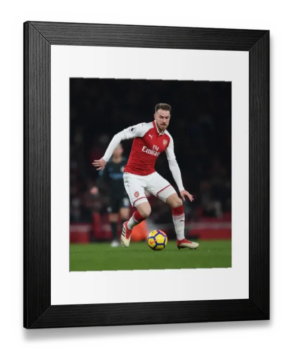 Framed Print : Aaron Ramsey in Action: Arsenal vs Manchester City, Premier League 2017-18 Framed Print : Aaron Ramsey in Action: Arsenal vs Manchester City, Premier League 2017-18