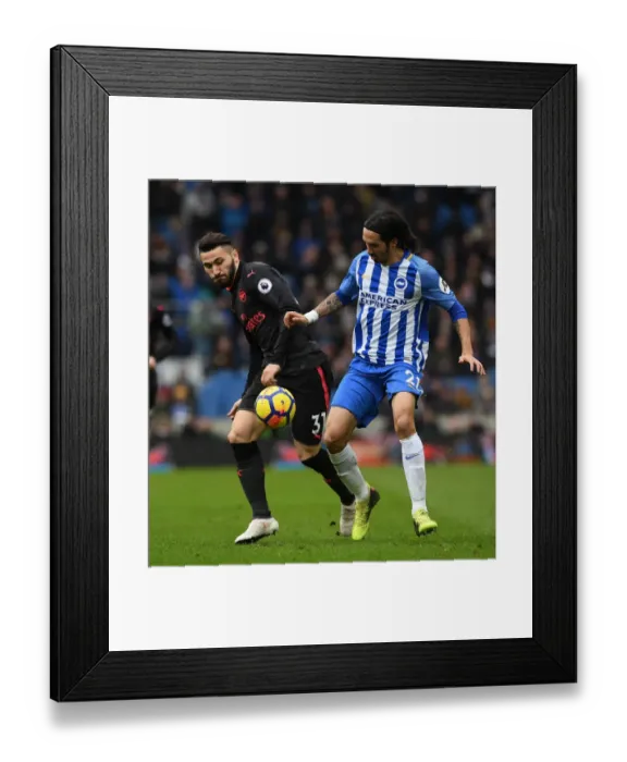 Framed Print : Clash at the Coast: A Premier League Showdown - Kolasinac vs. Schelotto Framed Print : Clash at the Coast: A Premier League Showdown - Kolasinac vs. Schelotto