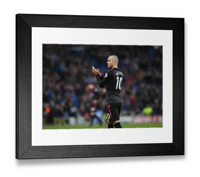 Framed Print : Jack Wilshere Celebrates with Arsenal Fans: Brighton & Hove Albion vs Arsenal, Premier League 2017-18 Framed Print : Jack Wilshere Celebrates with Arsenal Fans: Brighton & Hove Albion vs Arsenal, Premier League 2017-18