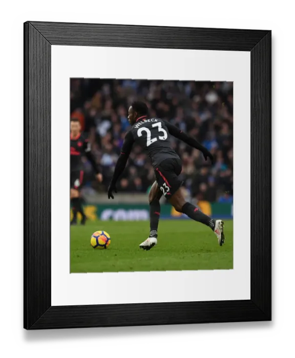 Framed Print : Danny Welbeck in Action: Arsenal vs. Brighton & Hove Albion, Premier League 2017-18