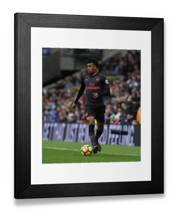 Framed Print : Alex Iwobi in Action: Arsenal vs. Brighton & Hove Albion, Premier League 2017-18
