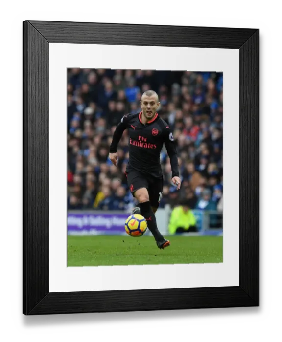 Framed Print : Jack Wilshere in Action: Arsenal vs. Brighton & Hove Albion, Premier League 2017-18 Framed Print : Jack Wilshere in Action: Arsenal vs. Brighton & Hove Albion, Premier League 2017-18