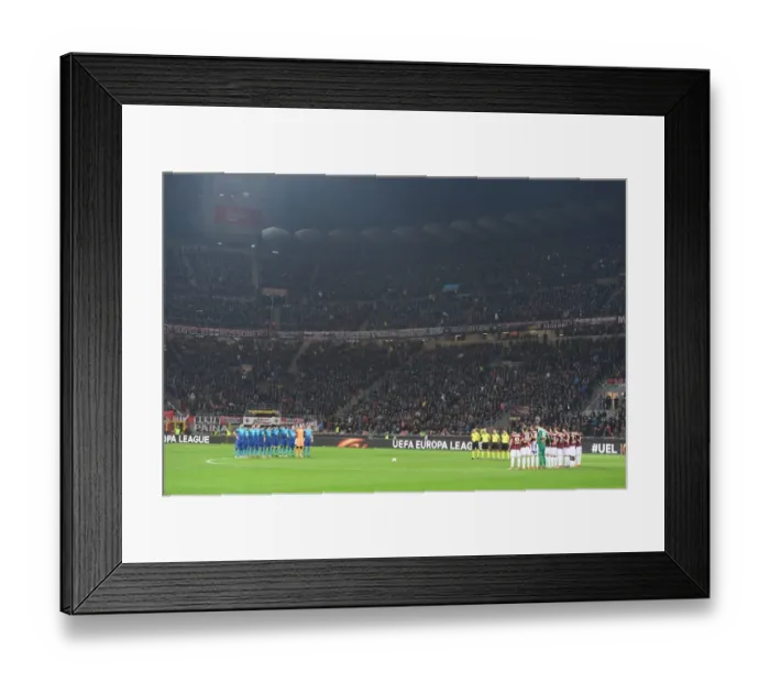 Framed Print : Arsenal and AC Milan Honor Davide Astori: UEFA Europa League Showdown in Milan Framed Print : Arsenal and AC Milan Honor Davide Astori: UEFA Europa League Showdown in Milan