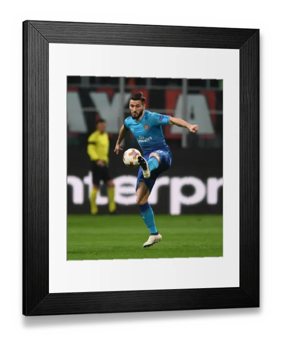 Framed Print : Sead Kolasinac in Action: Arsenal vs. AC Milan, UEFA Europa League Round of 16 (First Leg) Framed Print : Sead Kolasinac in Action: Arsenal vs. AC Milan, UEFA Europa League Round of 16 (First Leg)